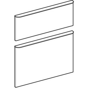 Schuiflafrontset onderk/wast br wast60cm noot hick mel. hout