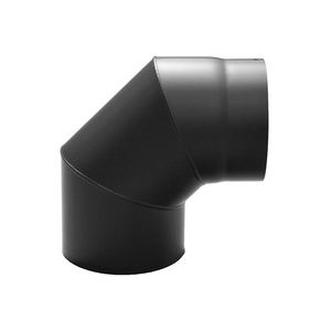 Zwart staal Ø130mm bocht 90°