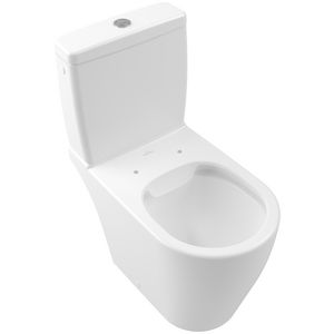 Closet Avento staand tbv duoblok rimless 370x640mm 5644R0RW Stone White CeramicPlus (excl. zitting / excl. reservoir)