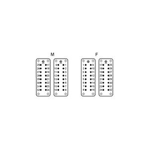 Pin-inzetstuk EPIC H-A 16 SS 17-32 DR PH1 VVE=5