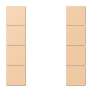 Tastafdekking F50 4-voudig compleet LC32122 KNX