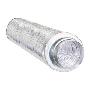 Geluiddemper alum. cleanroomsafe Ø160mm lengte 1mtr.