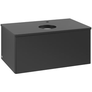 Wastafelonderkast Antao 800x360x500mm Black Matt Lacquer K30050PD