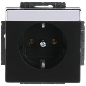 Tekstwandcontactdoos ra Centraalplaat inb f-matzwart (20 EUN-885)