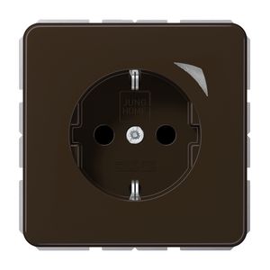 Wandcontactdoos CD500 bruin Saf.+ HOME