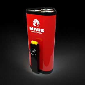 Aerosol brandblusmiddel incl wandmontage handblusser triple