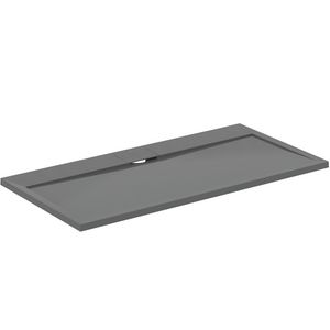 Douchebak I.LIFE ultra flat solid composiet 140x70cm rechthoekig betongrijs