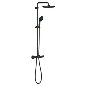 Vitalio Start 250 douchesysteem met thermostaatkraan matte black (mat zwart)