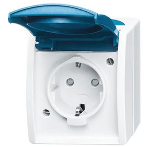 Wandcontactdoos ra kd kv opb IP44 ocean (20 EBW-53)