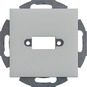 Draagplaat 1V multimedia D-Sub connector 20,5x11,4 lgr.