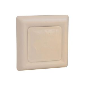 Vierkant afzuigventiel+klemmen Ø100mm pergamon