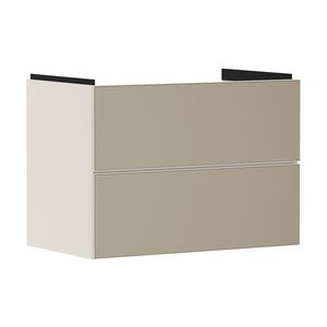 Onderkast Sand Matt beige / front patterned bronze 780x475mm 2x la tbv wastafel Xevolos E 54179390