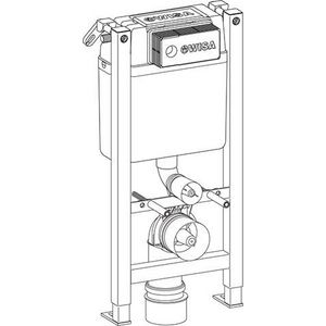 Excellent XT closetelement frontbediend incl. bevestiging