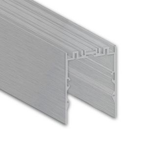 Licht profiel LL2 L=2mtr. up&down gepoedercoat zilver