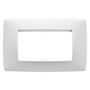 ONE PLATE-IN PAINTED TECHNOPOLYMER-4 MODULE-SATIN WHIT