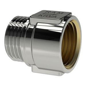 Terugstroombev. MF-EB 1/2"bt.x1/2"bn. glansverchr.