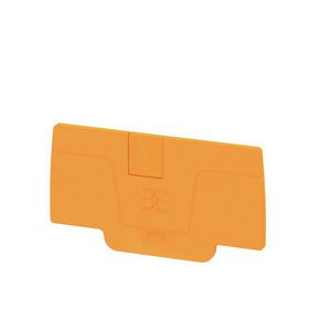 Afsluit- eindplaat oranje h:58mm b:2.1mm V-0 Wemi VVE=50