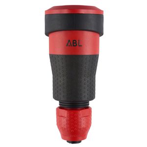 Koppelcontactstop geaard klapdeksel schuko 2K rood VVE=10