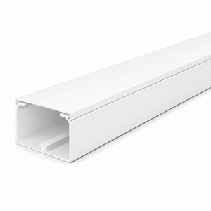 Lengte a 2m. kabelkanaal 60x60mm wit met folie