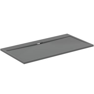Douchebak I.LIFE ultra flat solid composiet 170x90cm rechthoekig betongrijs