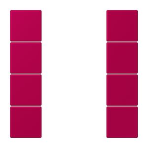 Tastafdekking F50 4-voudig compleet LC32101 KNX