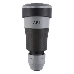 Koppelcontactstop geaard klapdeksel schuko 2K grijs VVE=10