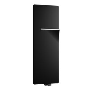 Designradiator INEO I-R = rechts gesloten 600x1800mm 9005 Jet Black (structure)