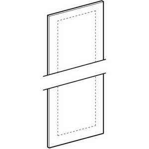 deur v zijkast Noten hickory / Melamine houtstructuur B=36cm
