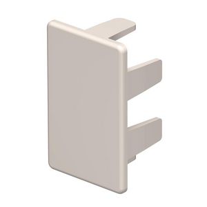 Eindstuk 25x40mm polyvinylchlorid creme wit 9001 VVE=10