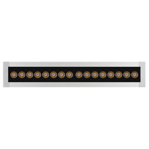 LED-Linear inbouwarmatuur 3000K 14W statisch symm. intensiev