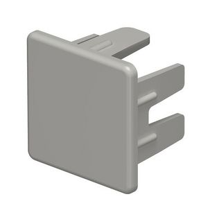 Eindstuk 25x25mm polyvinylchlorid steengrijs VVE=10