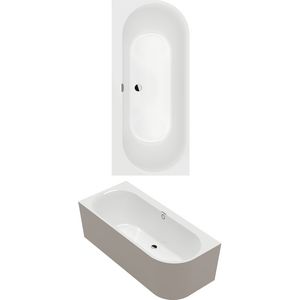 Bad hoekinbouw Ligbad Off-Setl. 1800x800mm 180OBN9CLBCVD01