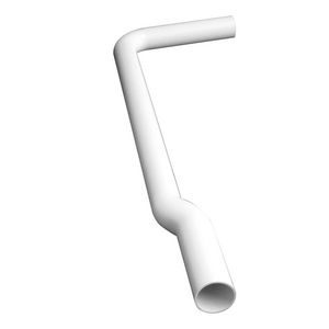 Valpijp voor halfhoge montage wit