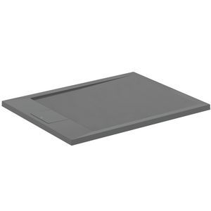 Douchebak I.LIFE ultra flat solid composiet 90x70cm rechthoekig betongrijs