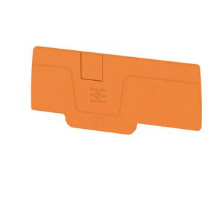 Afsluit- eindplaat oranje h:71.9mm b:2.1mm V-0 We VVE=20