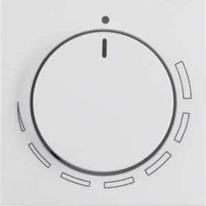 Afdek. draaiknop toerentalreg berker S.1/B.3/B.7 polar wit mat