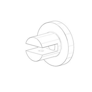 Houder voor planchet 55x55x42mm chr