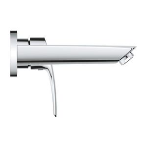 Eurosmart inbouw wastafelmengkraan S-size 2-gats afbouwset uitloop 171mm chroom (prof)