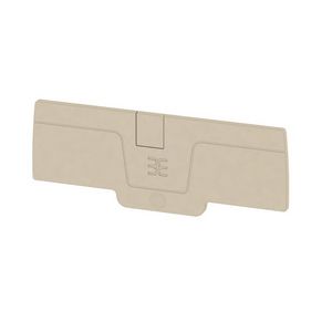 Afsluit- eindplaat d.beige h:85.8mm b:2.1mm V-0 VVE=20