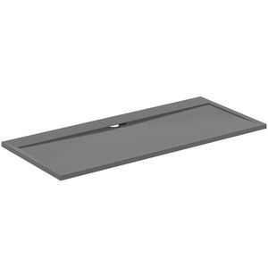 Douchebak I.LIFE ultra flat solid composiet 180x80cm rechthoekig betongrijs T