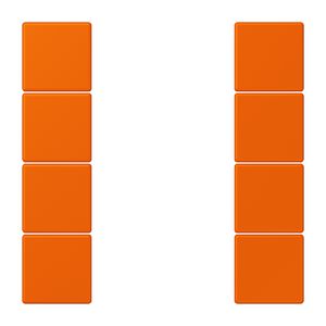 Tastafdekking F50 4-voudig compleet LC32080 KNX