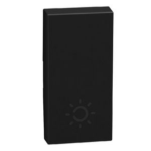 Light Now toets met pictogram lamp 1 module - zwart