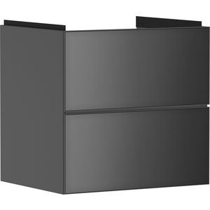 Onderkast Slate Matt Grey / front metallic slate grey 580x475mm 2x la tbv wastafel Xevolos E 54177770