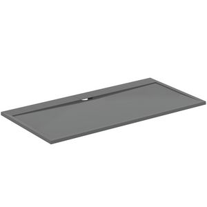 Douchebak I.LIFE ultra flat solid composiet 200x100cm rechthoekig betongrijs