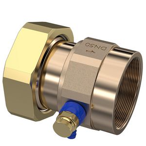 Keerklep met aftapper DN50 2 3/8"wartelx2"bn. L=75mm