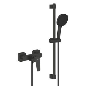 Douchemengkraan m Temp.110 Glijset Matte Black Cubeo (Prof)