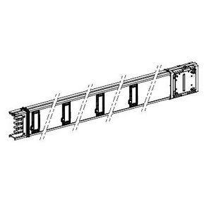 Recht distributie-element 400A 3L+N+PE 2m Wit 8 Canalis KS