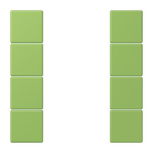 Tastafdekking F50 4-voudig compleet LC32051 KNX