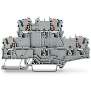 2-etageklem Met Druk Rijg-/rijgklem grijs 2202-2703 VVE=50