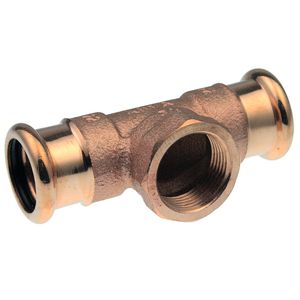 T-koppeling verlopend XPress CU 15x1/2"bn.x15mm 6130G